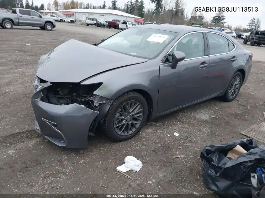 58ABK1GG8JU113513 2018 Lexus Es 350