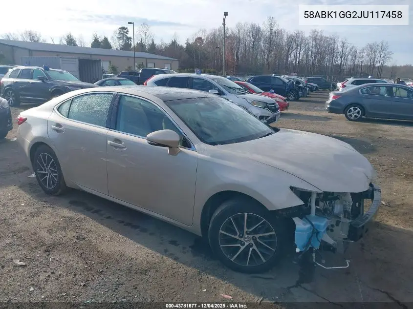 58ABK1GG2JU117458 2018 Lexus Es 350