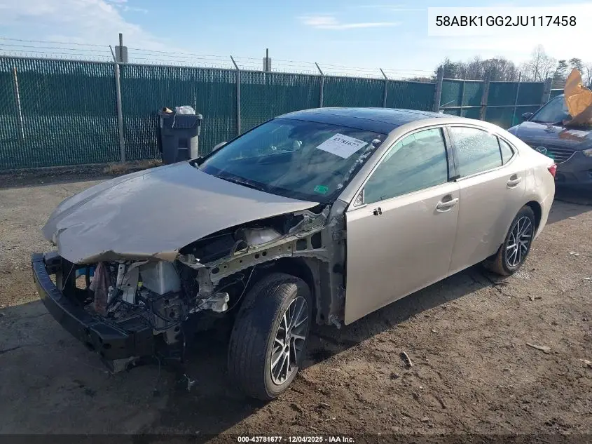58ABK1GG2JU117458 2018 Lexus Es 350