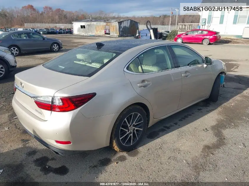 58ABK1GG2JU117458 2018 Lexus Es 350