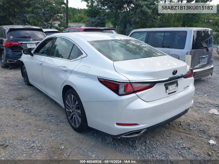 58ABZ1B13KU015182 2019 Lexus Es 350