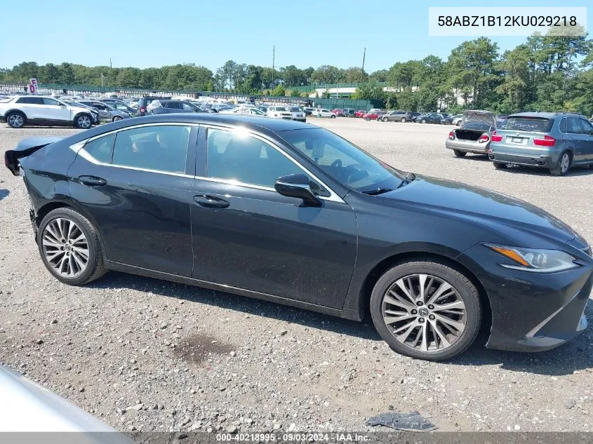 58ABZ1B12KU029218 2019 Lexus Es 350