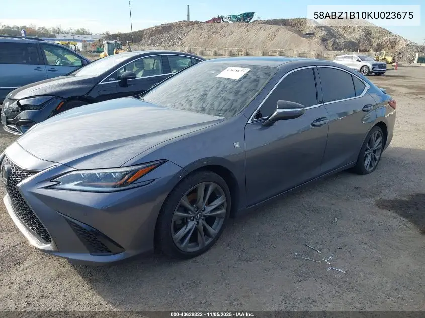 58ABZ1B10KU023675 2019 Lexus Es 350 F Sport