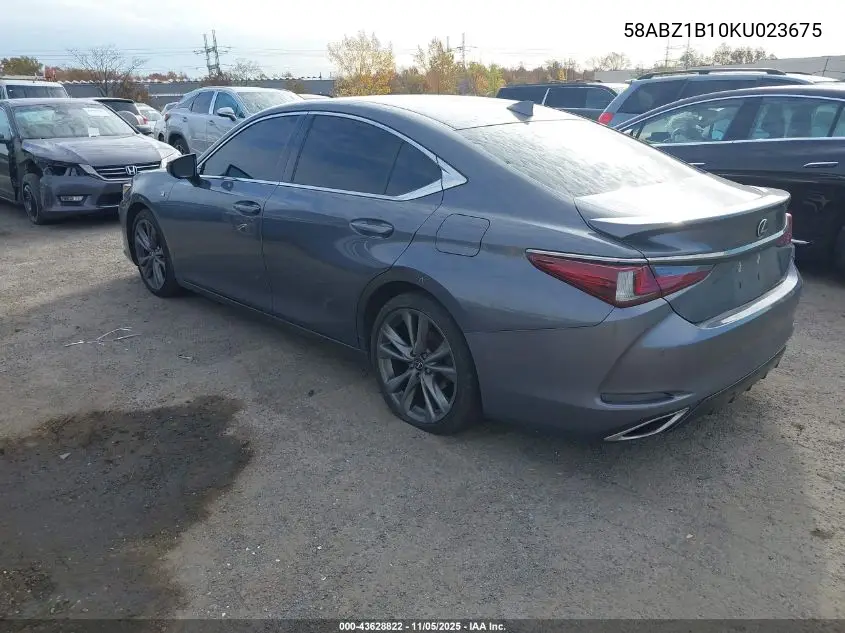 58ABZ1B10KU023675 2019 Lexus Es 350 F Sport