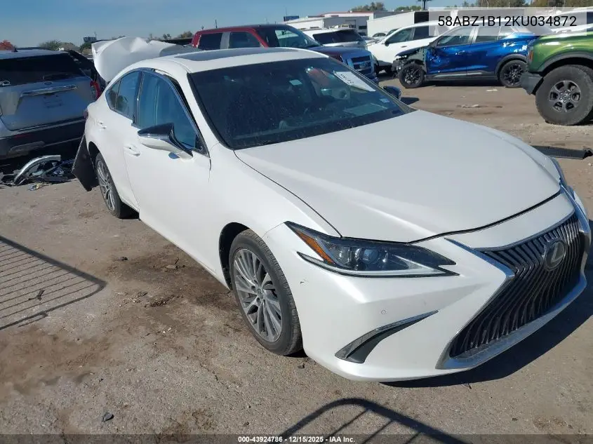 58ABZ1B12KU034872 2019 Lexus Es 350