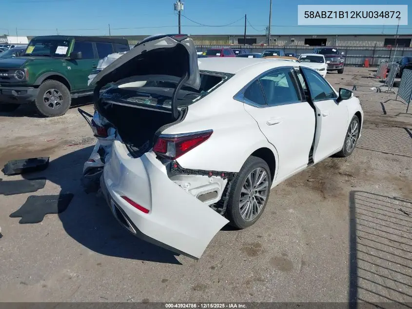 58ABZ1B12KU034872 2019 Lexus Es 350