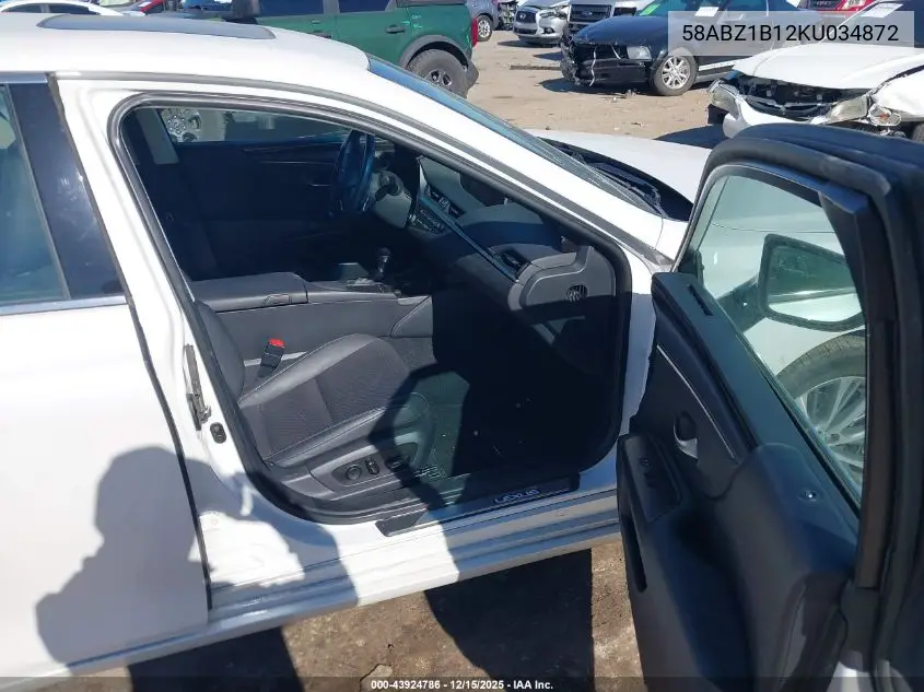 58ABZ1B12KU034872 2019 Lexus Es 350