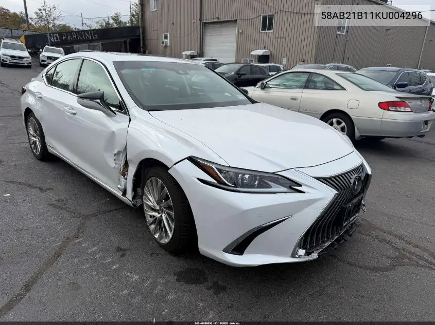 58AB21B11KU004296 2019 Lexus Es 300H Luxury