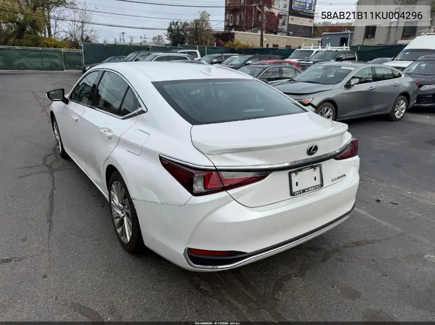 58AB21B11KU004296 2019 Lexus Es 300H Luxury