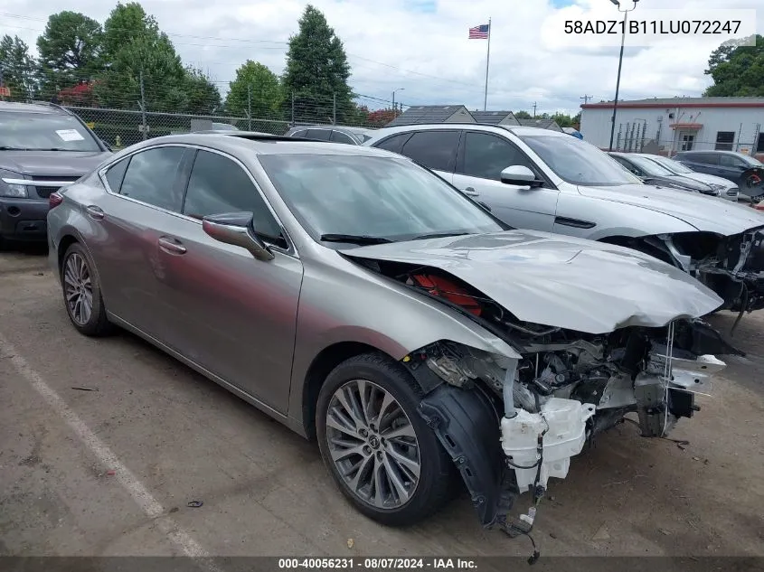 58ADZ1B11LU072247 2020 Lexus Es 350