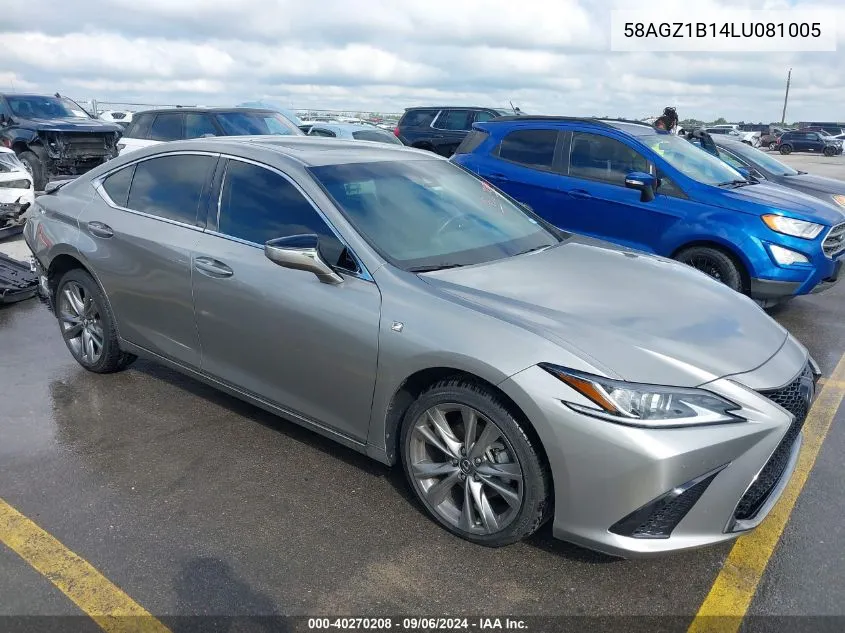 58AGZ1B14LU081005 2020 Lexus Es 350 F Sport