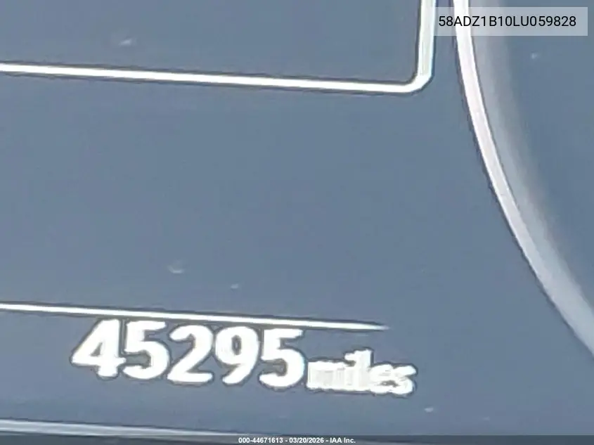 2020 Lexus Es 350 VIN: 58ADZ1B10LU059828 Lot: 44671613