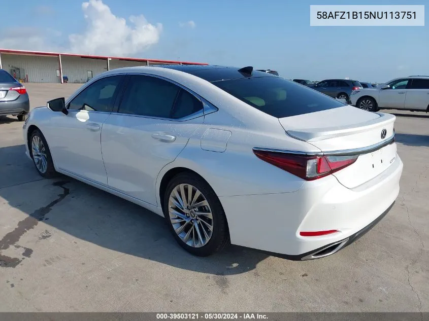 58AFZ1B15NU113751 2022 Lexus Es 350 Ultra Luxury