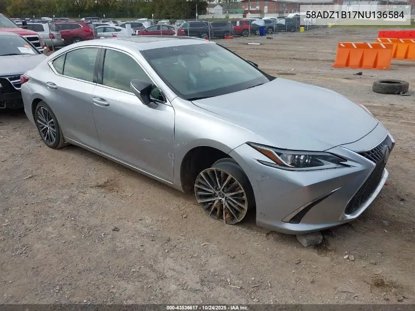 58ADZ1B17NU136584 2022 Lexus Es 350