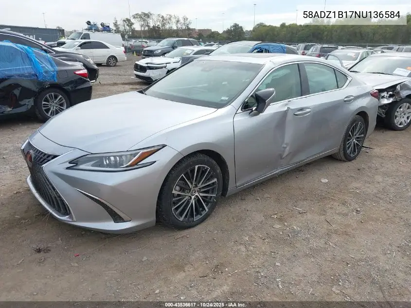 58ADZ1B17NU136584 2022 Lexus Es 350