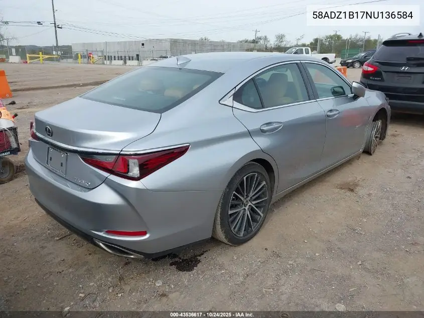 58ADZ1B17NU136584 2022 Lexus Es 350