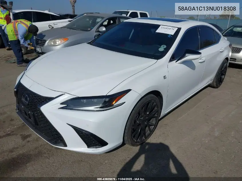 58AGA1C13NU018308 2022 Lexus Es 300H F Sport