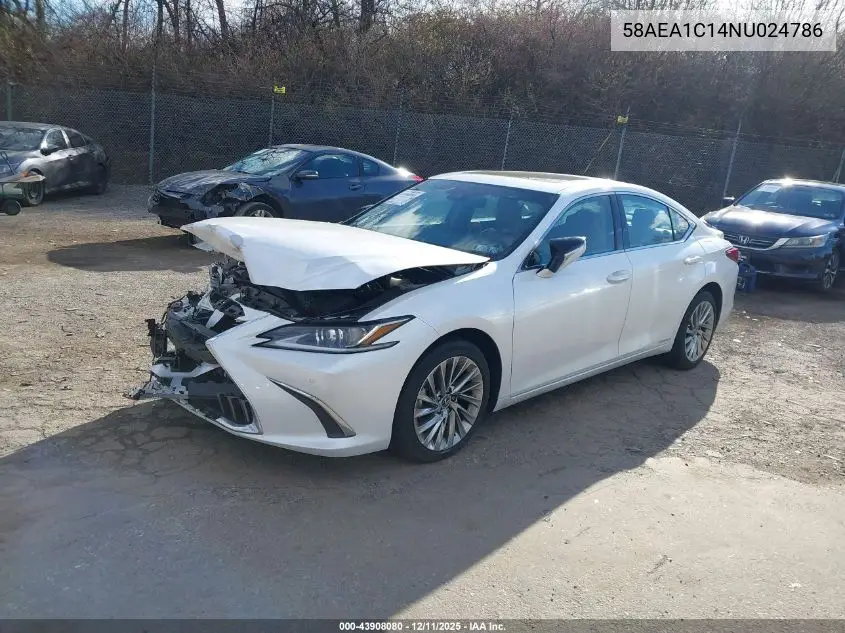 58AEA1C14NU024786 2022 Lexus Es 300H Luxury