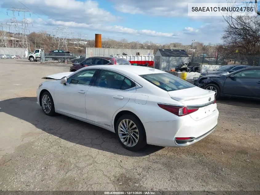 58AEA1C14NU024786 2022 Lexus Es 300H Luxury