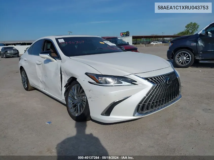 58AEA1C1XRU043753 2024 Lexus Es 300H Luxury