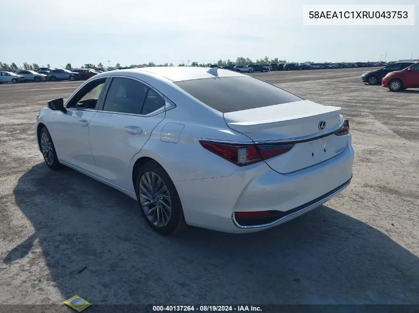 58AEA1C1XRU043753 2024 Lexus Es 300H Luxury