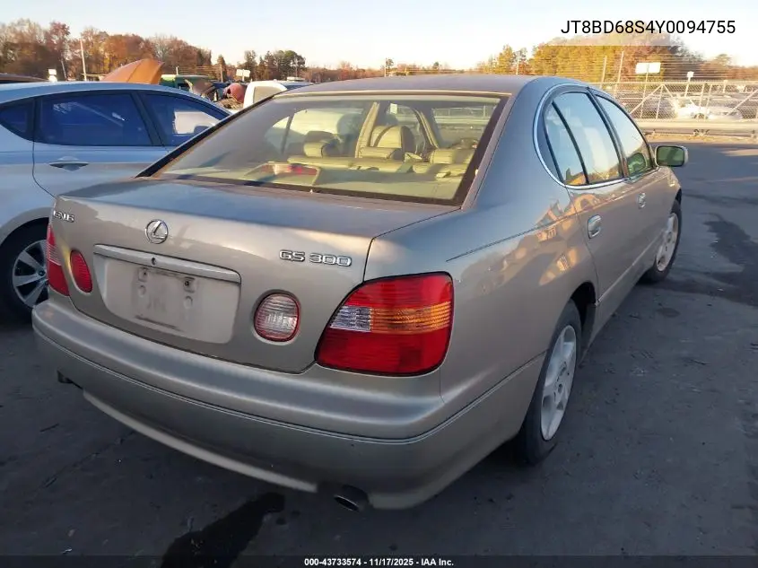 JT8BD68S4Y0094755 2000 Lexus Gs 300