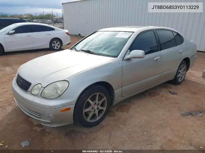 JT8BD68S3Y0113229 2000 Lexus Gs 300