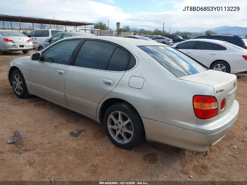JT8BD68S3Y0113229 2000 Lexus Gs 300