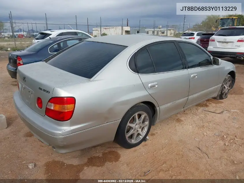 JT8BD68S3Y0113229 2000 Lexus Gs 300