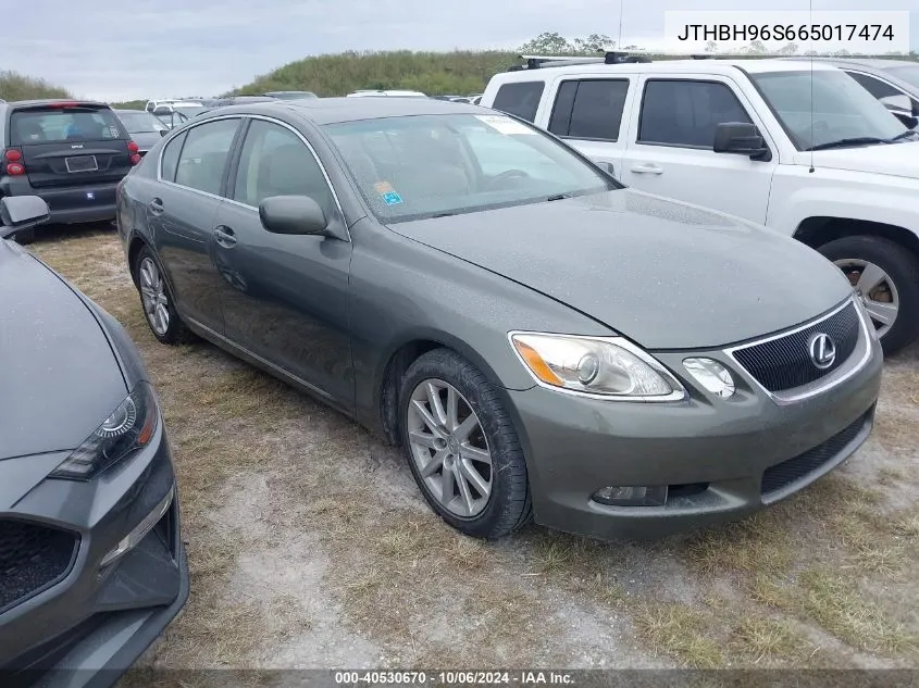 JTHBH96S665017474 2006 Lexus Gs 300 300