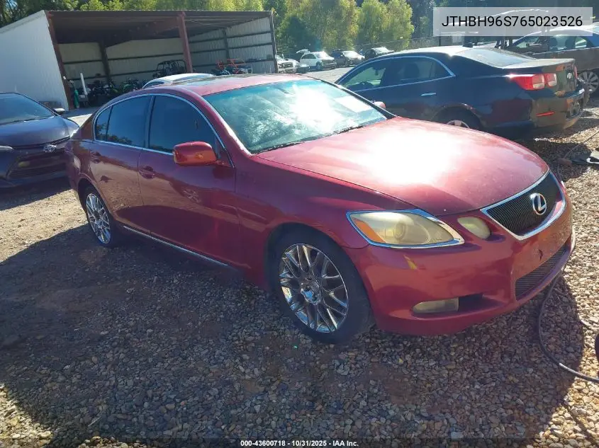 JTHBH96S765023526 2006 Lexus Gs 300