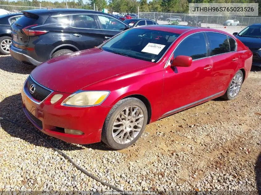 JTHBH96S765023526 2006 Lexus Gs 300