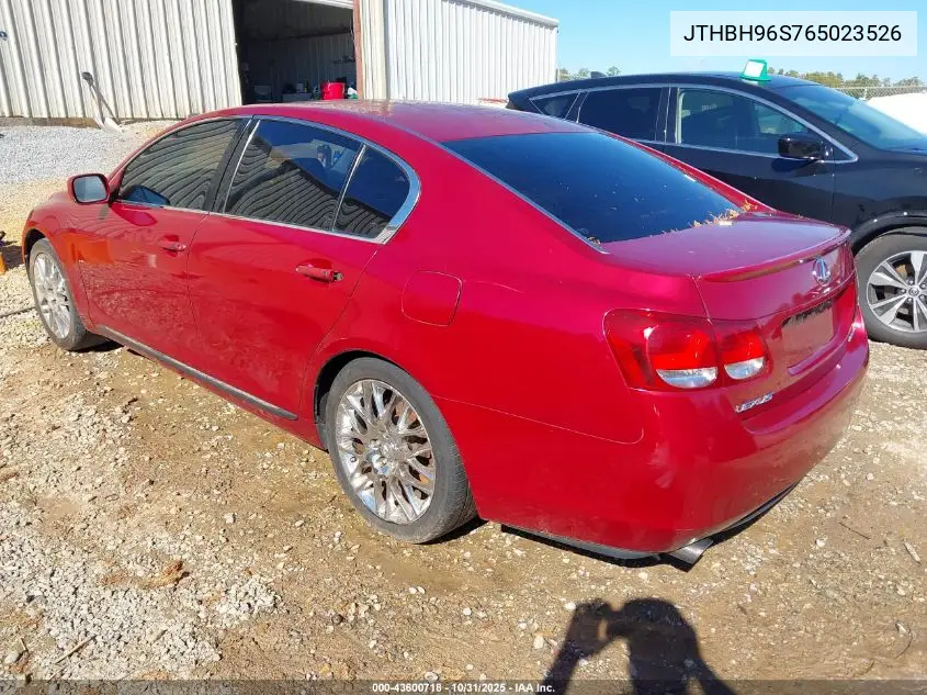 JTHBH96S765023526 2006 Lexus Gs 300