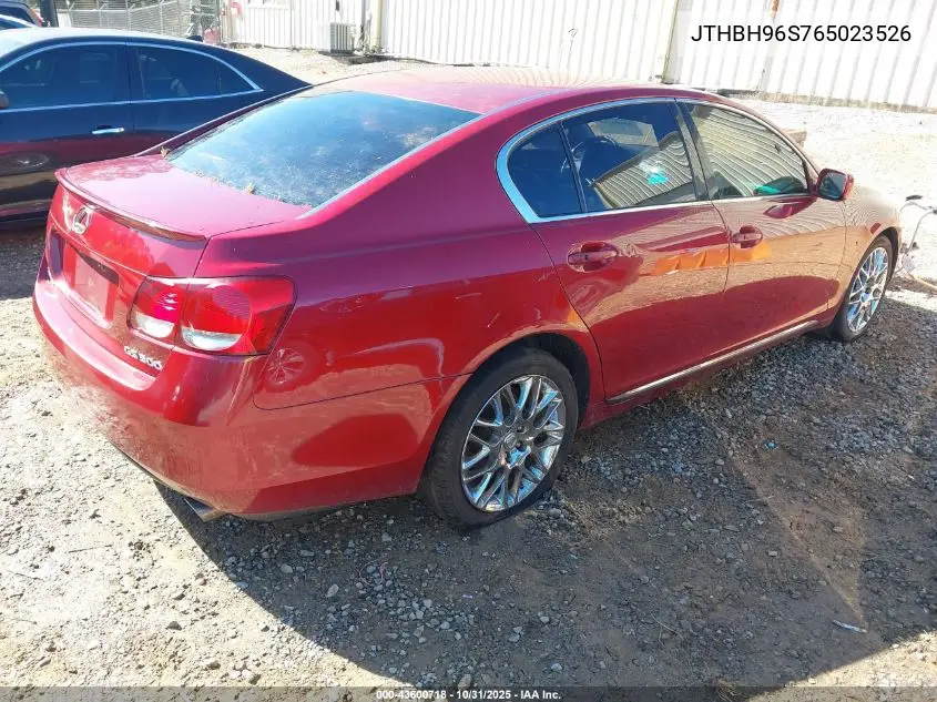 JTHBH96S765023526 2006 Lexus Gs 300