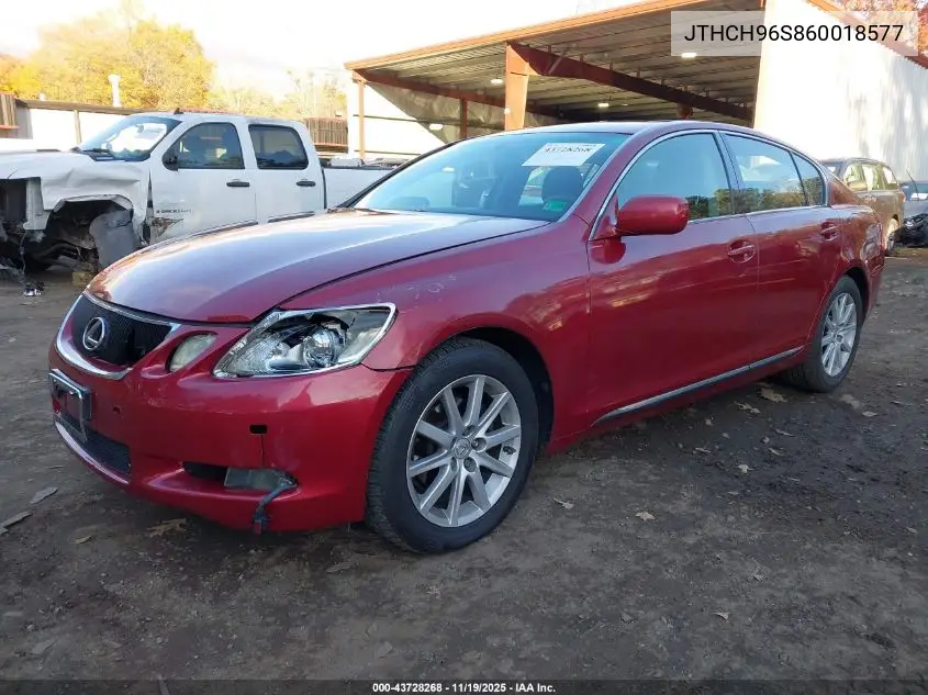 JTHCH96S860018577 2006 Lexus Gs 300
