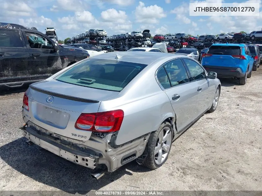 JTHBE96S870012770 2007 Lexus Gs 350