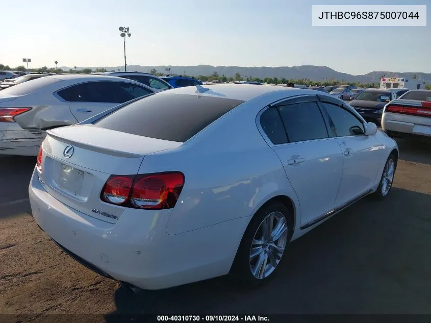 JTHBC96S875007044 2007 Lexus Gs 450H