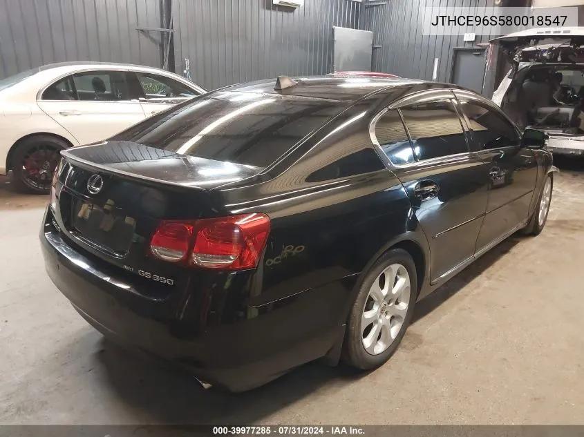 JTHCE96S580018547 2008 Lexus Gs 350