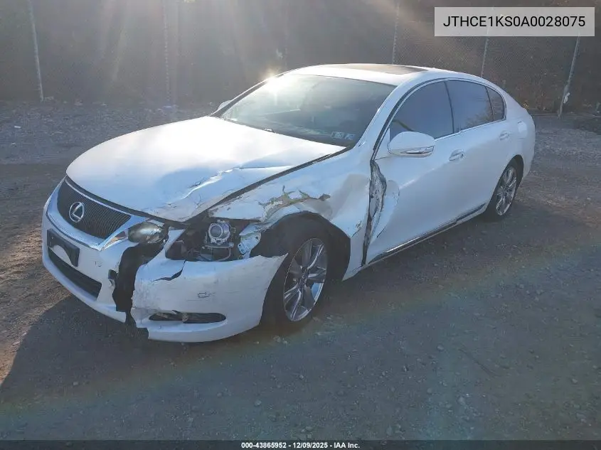 JTHCE1KS0A0028075 2010 Lexus Gs 350