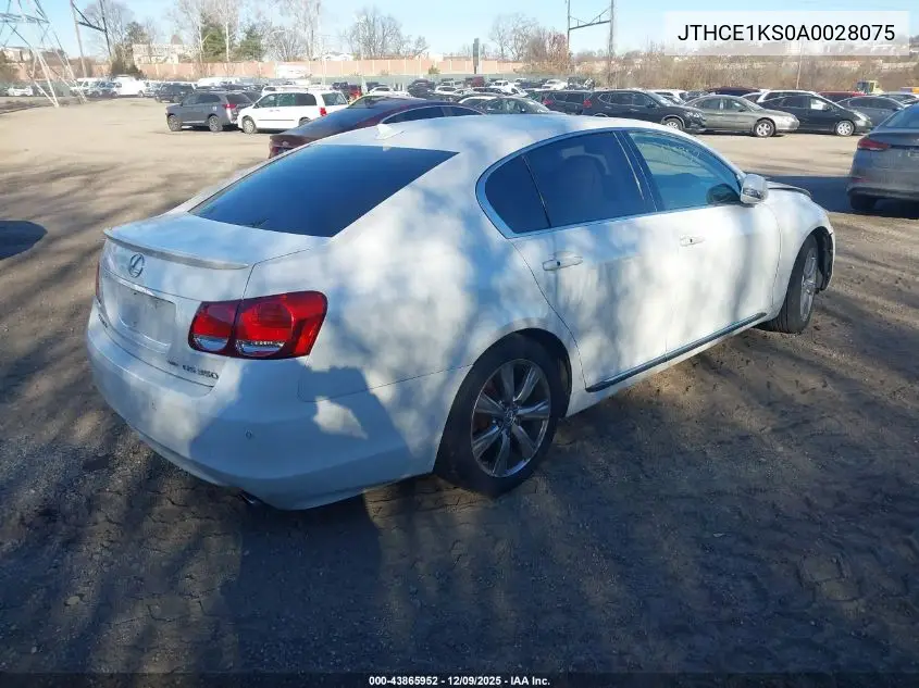 JTHCE1KS0A0028075 2010 Lexus Gs 350