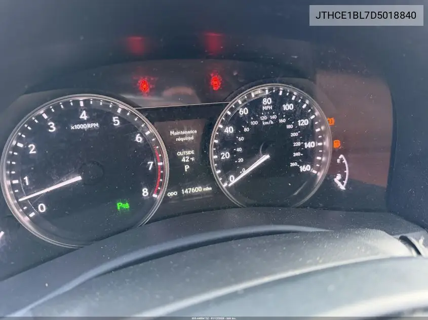 JTHCE1BL7D5018840 2013 Lexus Gs 350