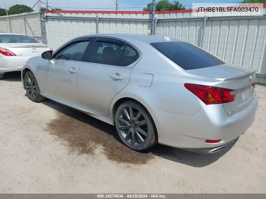 2015 Lexus Gs 350 VIN: JTHBE1BL5FA003470 Lot: 39270536