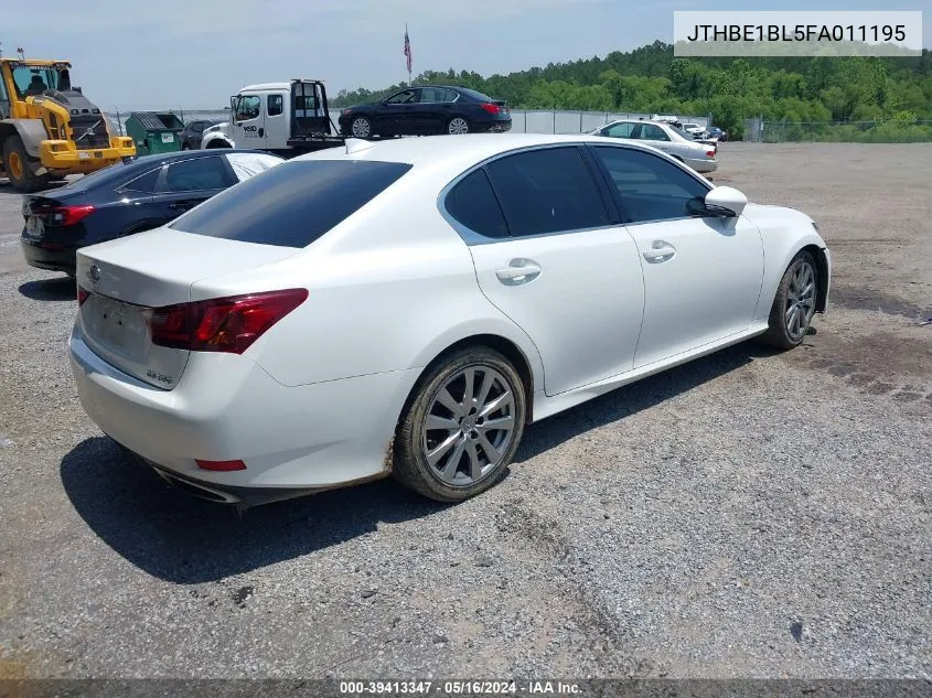 2015 Lexus Gs 350 VIN: JTHBE1BL5FA011195 Lot: 39413347