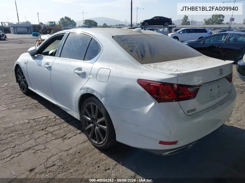 JTHBE1BL2FA009940 2015 Lexus Gs 350