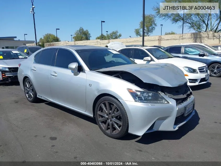 JTHBS1BL3FA000463 2015 Lexus Gs 450H