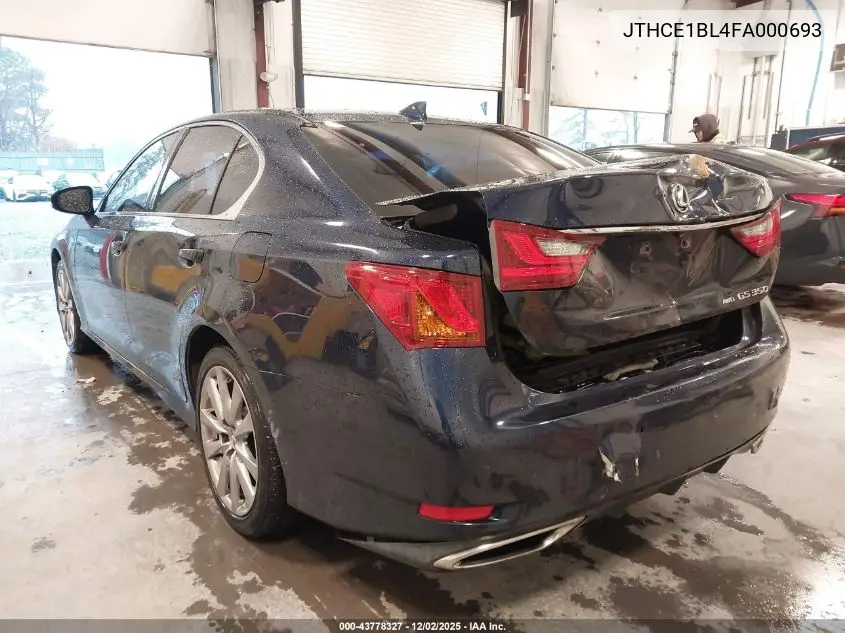 JTHCE1BL4FA000693 2015 Lexus Gs 350