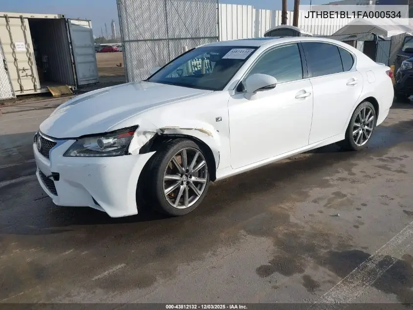 JTHBE1BL1FA000534 2015 Lexus Gs 350