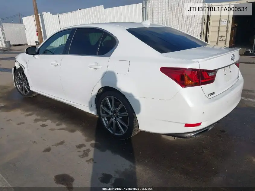 JTHBE1BL1FA000534 2015 Lexus Gs 350