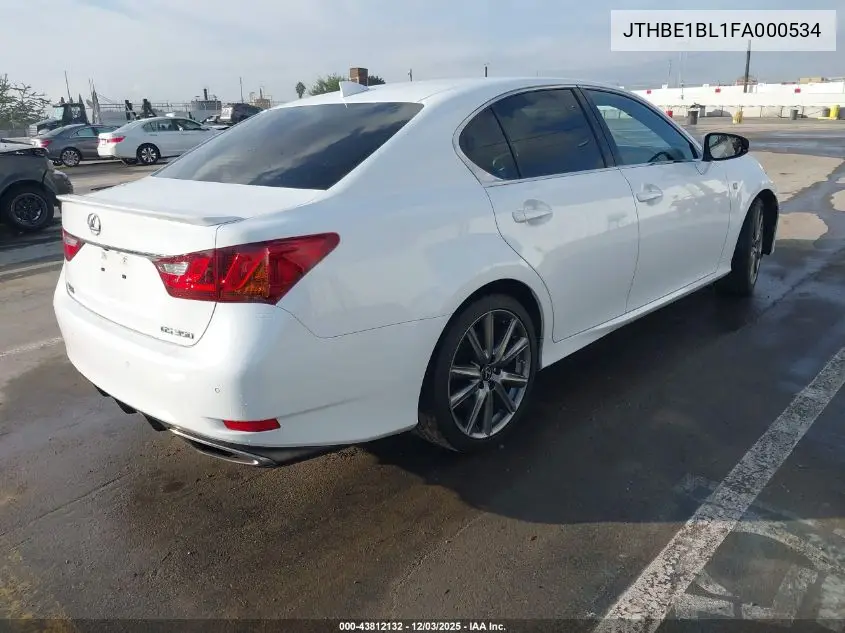 JTHBE1BL1FA000534 2015 Lexus Gs 350