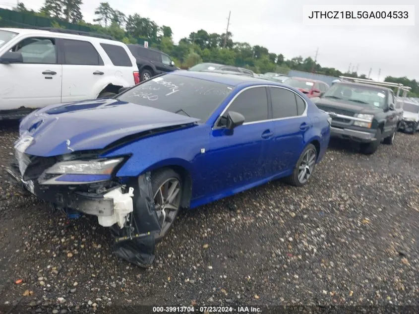 JTHCZ1BL5GA004533 2016 Lexus Gs 350